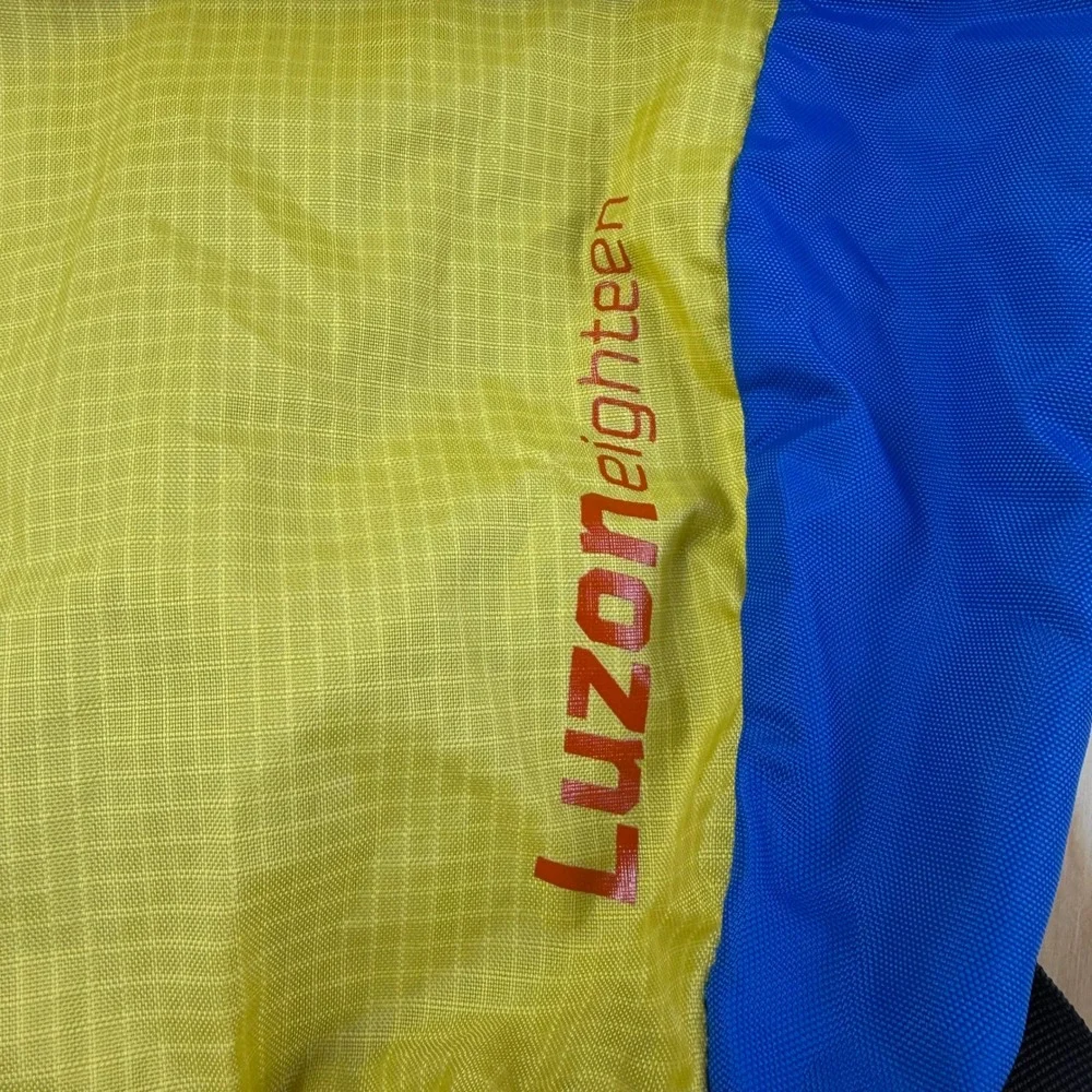 Cotopaxi Luzon 18L Del Dia Backpack Yellow Blue Orange Ripstop Daypack Hiking